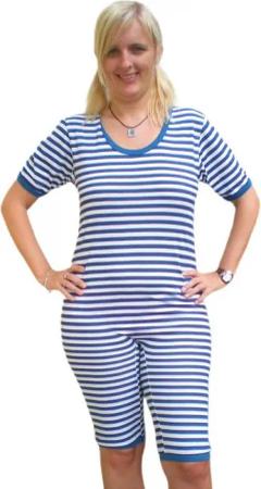 Ramona Lippert Kostüm Retro Ringelbadeanzug gestreifter Badeanzug 20 er Jahre