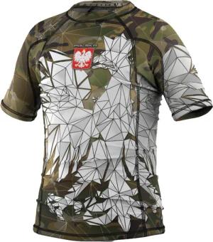 Rashguard mit kurzen Ärmeln für Kinder für MMA EXTREME HOBBY POLSKA CAMO