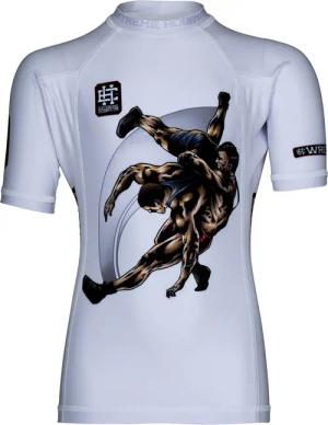 Rashguard mit kurzen Ärmeln für Kinder für MMA EXTREME HOBBY WRESTLING