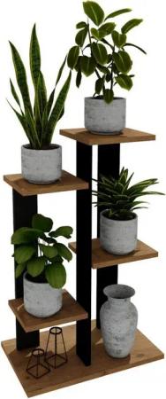 Raumhirsch Furniture Blumenständer für Innen, Pflanzkübel aus Holzwerkstoff ohne Einsatz