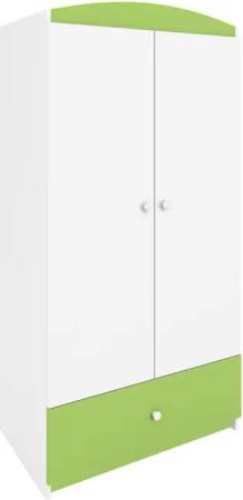 Raumhirsch Furniture Kinderkleiderschrank ohne Motiv - Kleiderschrank für Kinder (Kinderzimmerschrank in schlichtem Design, Mit Ablagefächern & Kleiderstange) modernes, minimalistisches Design, verschiedene Farben & Designs