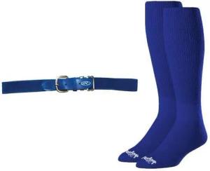 Rawlings Baseball Gürtel & Socke Combo S Royal
