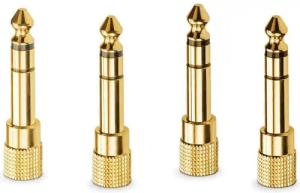 RØDE Rode HJA-4 Klinkenadapter 3,5mm zu 6,35mm TRS 4 Stück Audio-Adapter 6,35mm Klinke zu 3,5-mm-Klinke, 4 Stück