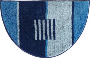 REDBEST Duschmatte Duschvorlage "Houston" halbrund, Höhe 20 mm, Streifen