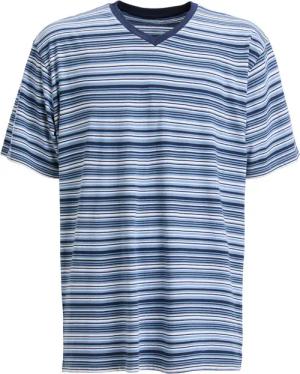REDBEST Pyjamaoberteil Herren-T-Shirt geringelt Single-Jersey Streifen