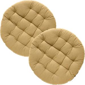 REDBEST Stuhlkissen Stuhlkissen rund 2er-Pack, Uni