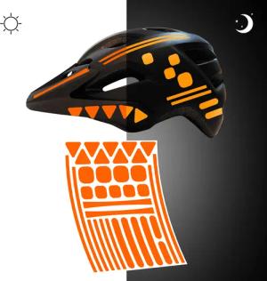 reflektierende Aufkleber Sticker Fahrrad Helm Reflektor Folie MTB für Sicherheit