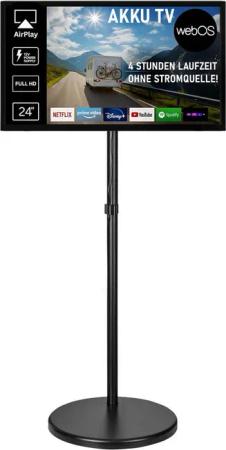 Reflexion LEDA24OSBT LED-Fernseher (60,00 cm/24 Zoll, Full HD, Smart-TV, powered by webOS Hub (LG), DC 12 Volt, Netzteil 230 Volt, Akku-TV, DVB-T2HD/S2/C, Bluetooth, WLAN)