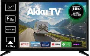 Reflexion LEDA24OSBT LED-Fernseher (60,00 cm/24 Zoll, Full HD, Smart-TV, powered by webOS Hub (LG), DC 12 Volt, Netzteil 230 Volt, Akku-TV, DVB-T2HD/S2/C, Bluetooth, WLAN)