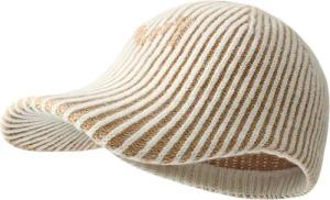 Refttenw Baseball Damen Strick Baseballcap,warme Wintermütze mit Schirm,Woll Basecap