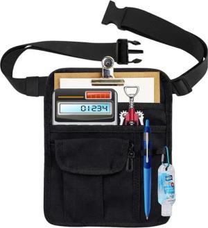 Refttenw Kellnerbörse Verstellbare Restaurant Server Taille Geldtasche, Canvas Tasche