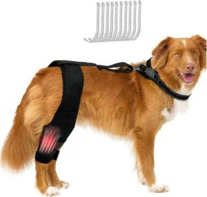 Refttenw Stützbandage Verstellbare Hunde-Kniestütze für alle Gliedmaßen mit Stützstreifen