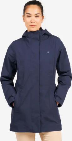 Regenjacke Segeln Damen lang wasserdicht 500 marineblau