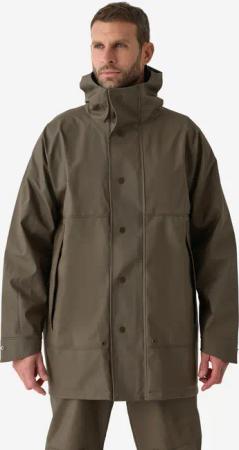 Regenjacke / Wachsjacke 500 wasserdicht winddicht grün