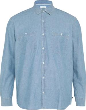Regular Fit: Baumwollhemd aus Chambray