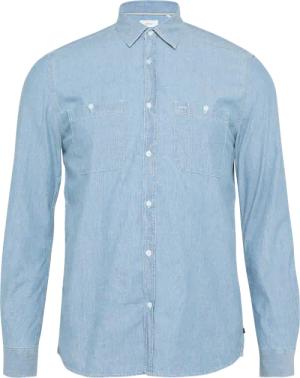 Regular Fit: Baumwollhemd aus Chambray