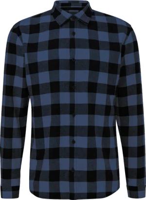 Regular Fit: Flanellhemd mit Kentkragen