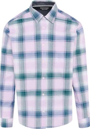 Regular Fit: Kariertes Hemd aus Baumwollstretch mit Brusttasche