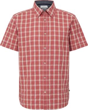 Regular Fit: Kariertes Kurzarmhemd mit Struktur