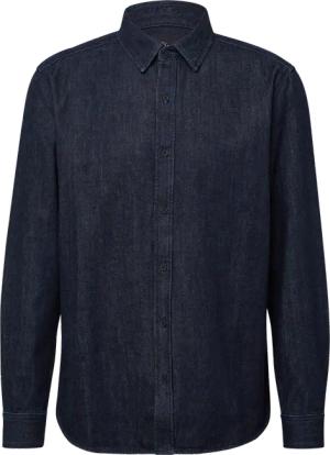 Regular Fit: Langärmeliges Jeanshemd mit Kentkragen