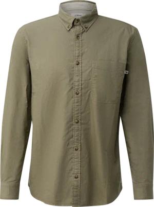 Regular Fit: Langarmhemd mit Garment Dye und Button-Down-Kragen