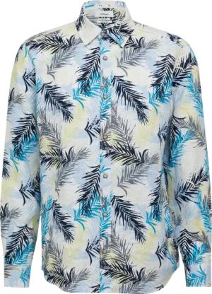 Regular Fit: Leinenhemd mit All-over-Print