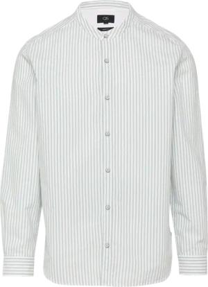 Regular Fit: Stehkragenhemd aus gestreiftem Oxford