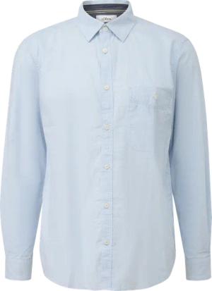 Regular Fit: Strukturiertes Hemd mit Brusttasche