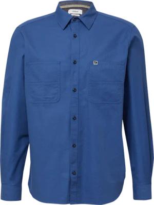 Regular Fit: Twillhemd mit Kentkragen und Brusttaschen