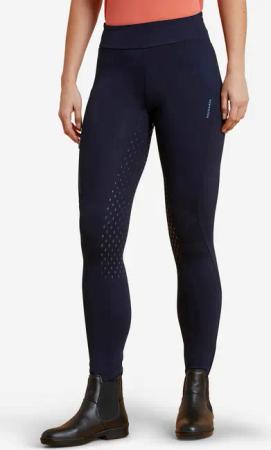 Reitleggings 500 Full Grip Damen blau