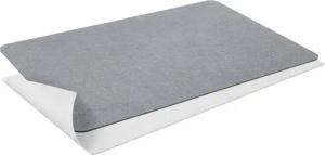 relaxdays Badematte Kieselgur, Höhe 10 mm, rutschhemmende Unterlage, schnell trocknend, Stein, rechteckig, 50 x 70 cm