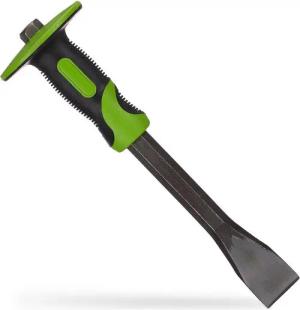 relaxdays Bohr-Meißel-Set 2 x Flachmeißel mit Handschutz