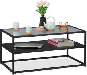 relaxdays Couchtisch Glas