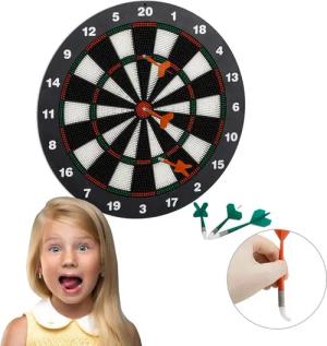 relaxdays Dartscheibe Soft Darts 42 cm