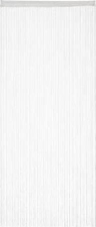 relaxdays Fadenvorhang weiß, 1er Pack 90x245cm