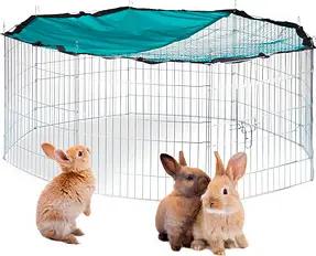 relaxdays Freilaufgehege silber 55,0 cm, 1 St.