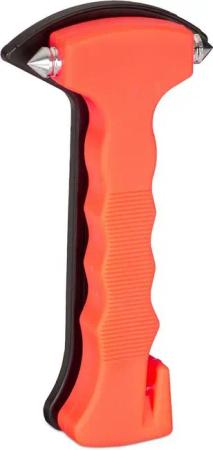 relaxdays Klauenhammer 2 x Notfallhammer Auto mit Gurtschneider