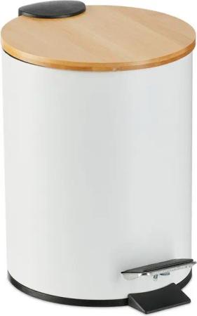 relaxdays Kosmetikeimer 3 Lit, weiß