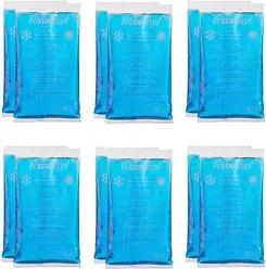 relaxdays Kühlpads Rechteck 10039564_0 blau 15,0 x 8,0 cm, 12 St.