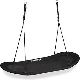 relaxdays Nestschaukel XXL schwarz