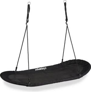 relaxdays Nestschaukel XXL schwarz