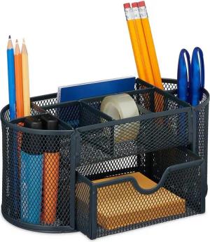 relaxdays Organizer Schreibtisch Organizer mit 9 Fächern