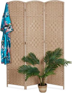 relaxdays Paravent in Natur