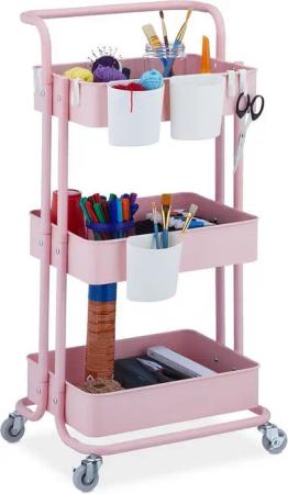 relaxdays Rollwagen mit 3 Etage