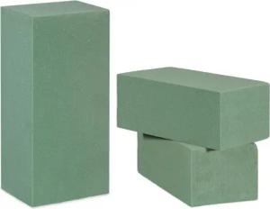 relaxdays Schaumgummi Steckschaum für Frischblumen 3er Set