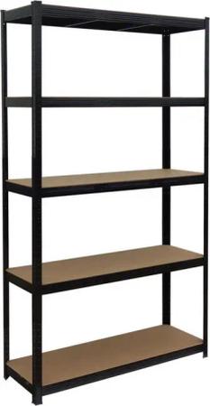 relaxdays Schwerlastregal 5 Böden versch. Größe, 60 x 120 x 200 cm