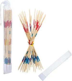 relaxdays Spiel 50 cm Riesenmikado im 2er Set, Geschicklichkeitsspiel