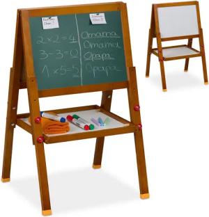 relaxdays Standtafel Kinderstandtafel mit Whiteboard, (1-tlg)