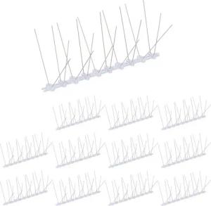 relaxdays Taubenspikes Vogelabwehr Spikes 12er Set, 14x25x10.5 cm, 12er Set