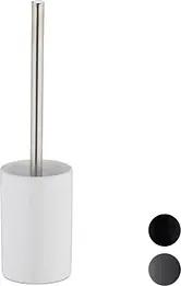 relaxdays WC-Garnitur weiß Stein, 1 St.